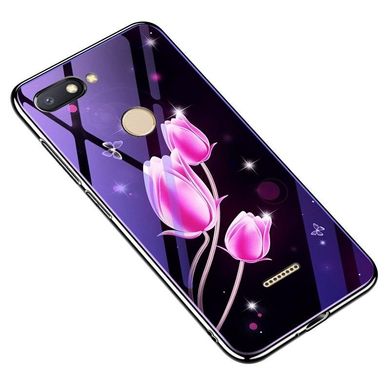 Чехол Glass-case для Xiaomi Redmi 6 бампер оригинальный Flowers