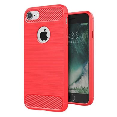Чохол Carbon для Iphone 7 / Iphone 8 бампер протиударний Red