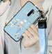 Чехол Lanyard для Xiaomi Redmi Note 8 Pro бампер с ремешком Blue