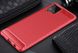 Чехол Carbon для Samsung Galaxy A12 2021 / A125 противоударный бампер Red
