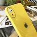 Чехол Color-Glass для Iphone XR бампер с защитой камер Yellow