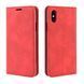 Чехол Taba Retro-Skin для iPhone XS Max книжка кожа PU с визитницей красный
