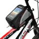 Велосипедна сумка Roswheel 6.5" Велосумка для смартфона на раму 12496 L Black-Red
