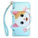 Чохол Kitty для iPhone 16 Pro Max книжка шкіра PU з візитницею блакитний