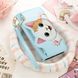Чохол Kitty для iPhone 16 Pro Max книжка шкіра PU з візитницею блакитний
