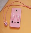 Чехол Funny-Bunny 3D для Meizu M6 Бампер резиновый розовый