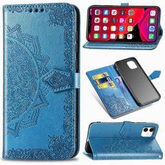 Чохол Vintage для Iphone 12 книжка шкіра PU з візитницею блакитний