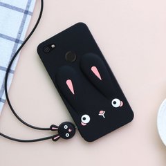 Чохол Funny-Bunny 3D для Xiaomi Redmi Note 5a / Note 5a Pro / 5а Prime Бампер гумовий чорний