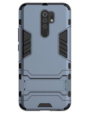 Чохол Iron для Xiaomi Redmi 9 броньований бампер Dark Blue