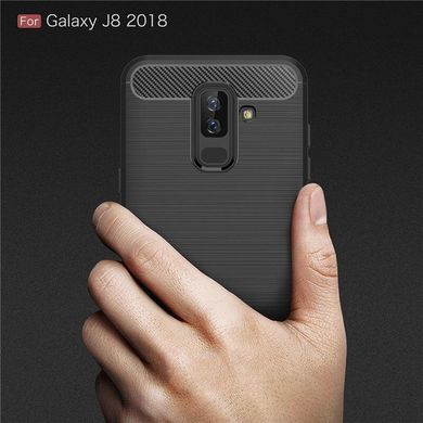 Чохол Carbon для Samsung J8 2018 / J810F бампер Black
