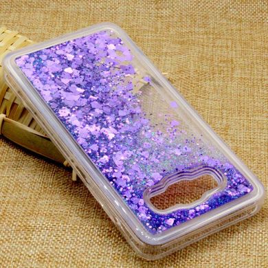 Чехол Glitter для Samsung Galaxy J5 2016 / J510 Бампер Жидкий блеск фиолетовый