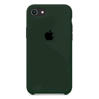Чехол Silicone Сase для Iphone SE 2020 бампер накладка Forest Green