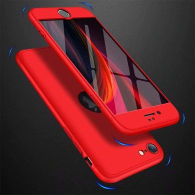 Чехол GKK 360 для Iphone SE 2020 Бампер оригинальный с вырезом Red
