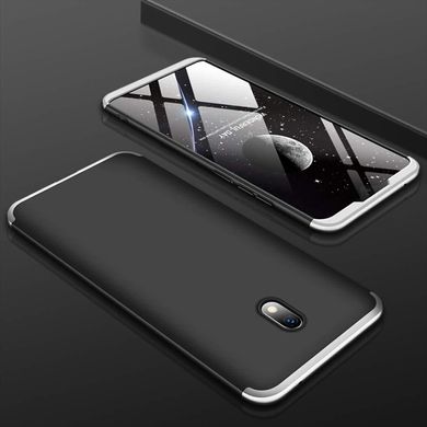 Чехол GKK 360 для Xiaomi Redmi 8A бампер оригинальный Black-Silver