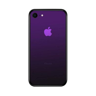 Чехол Amber-Glass для Iphone 7 / 8 бампер накладка градиент Purple