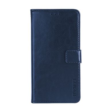 Чехол Idewei для Infinix Note 10 Pro книжка кожа PU с визитницей синий