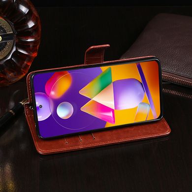 Чехол Idewei для Samsung Galaxy M31s / M317 книжка кожа PU коричневый