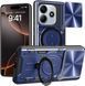 Чохол Magnetic Shield для Xiaomi Redmi Note 14 4G бампер протиударний з підставкою кільцем Blue