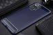 Чехол Carbon для Xiaomi Redmi Note 10 Pro противоударный бампер Blue