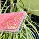 Чехол Glitter для OPPO A92 бампер жидкий блеск Звезды Розовый