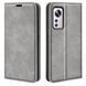 Чехол Taba Retro-Skin для Xiaomi Redmi Note 12S книжка с визитницей кожа PU серый