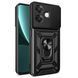 Чехол Hide Shield для OPPO A40m / CPH2669 бампер противоударный с подставкой кольцом Black