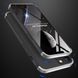 Чехол GKK 360 для Iphone 13 Бампер противоударный Black-Silver