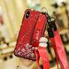 Чехол Lanyard для Iphone X бампер с ремешком Red