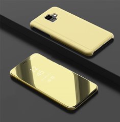 Чехол Mirror для Samsung J6 2018 / J600 / J600F книжка зеркальный Clear View Gold