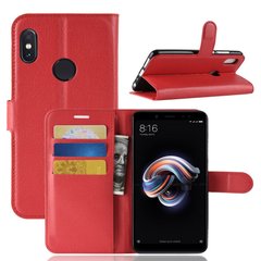 Чехол IETP для Xiaomi Redmi Note 5 / Note 5 Pro Global книжка кожа PU красный