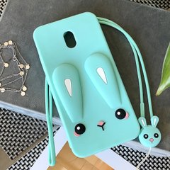 Чехол Funny-Bunny для Xiaomi Redmi 8A бампер резиновый заяц Голубой