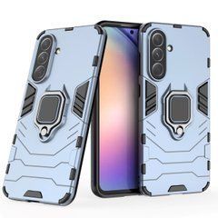 Чехол Iron Ring для Samsung Galaxy A36 / A366 противоударный бампер с подставкой кольцом Dark-Blue