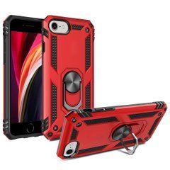 Чехол Shield для Iphone SE 2022 Бампер противоударный (Без выреза) Red