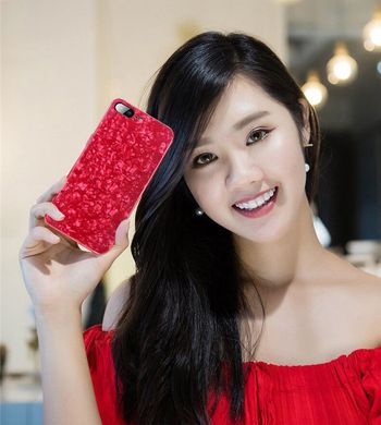 Чехол Marble для Iphone 7 / 8 бампер мраморный оригинальный Red