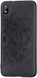 Чехол Embossed для Xiaomi Redmi 7A бампер накладка тканевый черный