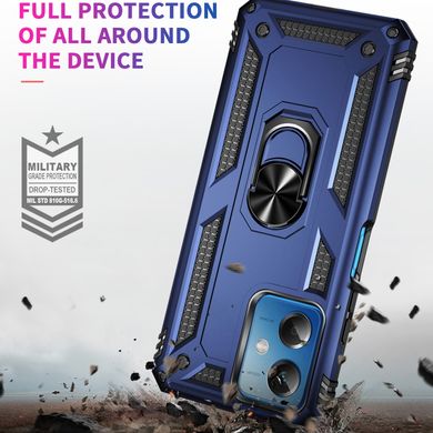 Чехол Shield для Xiaomi Poco X5 5G бампер противоударный с подставкой Blue