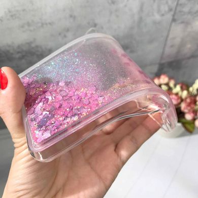 Чохол Glitter для Huawei Y6s 2019 бампер силіконовий акваріум Рожевий