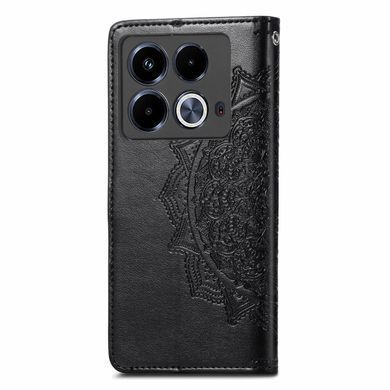 Чехол Vintage для Infinix Note 40 / X6853 книжка кожа PU с визитницей черный