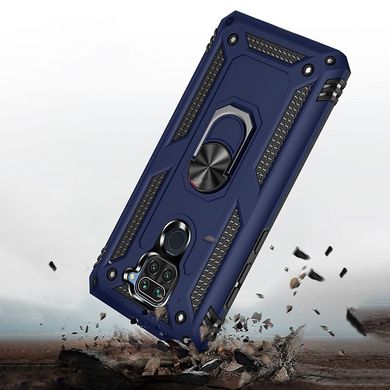 Чехол Shield для Xiaomi Redmi Note 9 бронированный бампер Blue