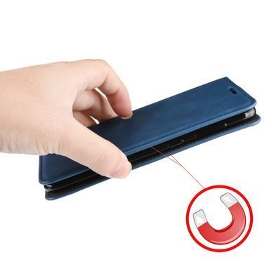 Чехол Taba Retro-Skin для iPhone XS Max книжка кожа PU с визитницей синий