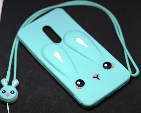 Чехол Funny-Bunny 3D для Xiaomi Redmi 5 (5.7") Бампер резиновый голубой