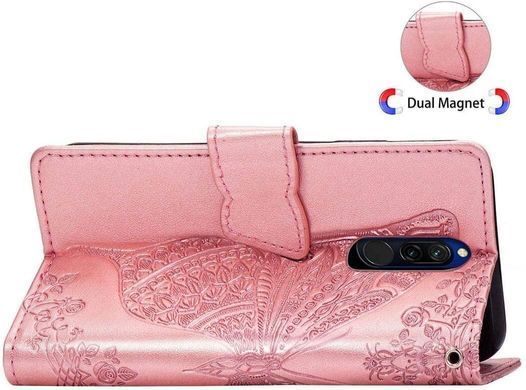 Чехол Butterfly для Xiaomi Redmi 8 книжка кожа PU розовый