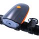 Передняя велосипедная фара + сигнал Robesbon 7588 велофонарь USB Orange