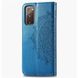 Чехол Vintage для Samsung Galaxy S20 FE / G780 книжка кожа PU с визитницей голубой