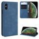 Чехол Taba Retro-Skin для iPhone XS Max книжка кожа PU с визитницей синий