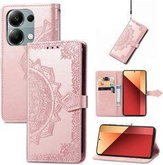 Чехол Vintage для Xiaomi Poco M6 Pro 4G книжка кожа PU с визитницей розовый
