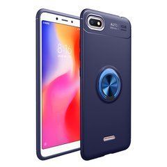 Чохол TPU Ring для Xiaomi Redmi 6A бампер протиударний з кільцем Blue