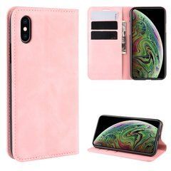 Чехол Taba Retro-Skin для iPhone XS Max книжка кожа PU с визитницей розовый