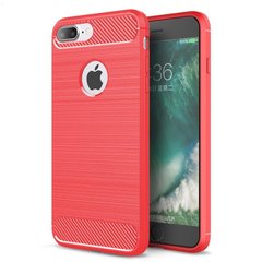 Чохол Carbon для Iphone 7 Plus / 8 Plus бампер Red