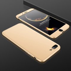 Чехол GKK 360 для Iphone 7 Plus / 8 Plus Бампер оригинальный без выреза Gold